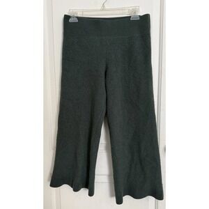 Wesley Cashmere Pants Womens Medium Green Pull On Lounge *Flaw*